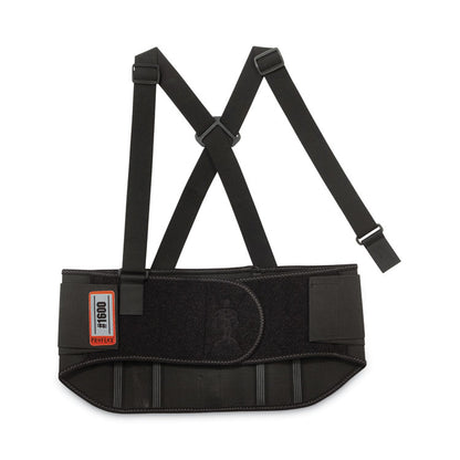 ProFlex 1600 Standard Elastic Back Support Brace, 4X-Large, 52" to 58" Waist, Black