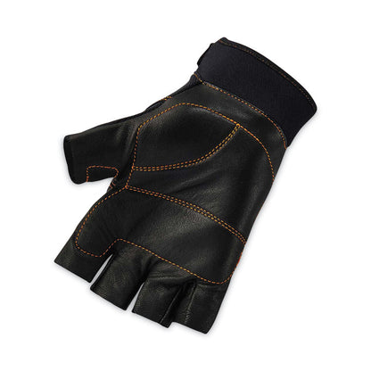 ProFlex 901 Half-Finger Leather Impact Gloves, EN388: 3122X, Medium, Black, Pair