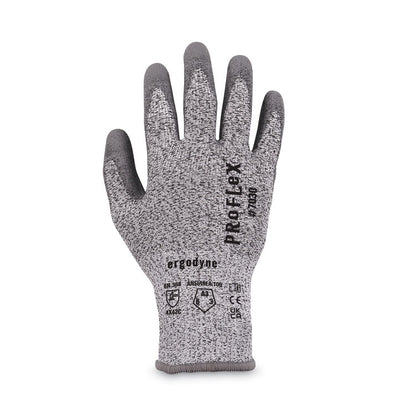 ProFlex 7030 ANSI A3 PU Coated CR Gloves, EN388: 4X42C, 9" Long, Small, Gray, 12 Pairs