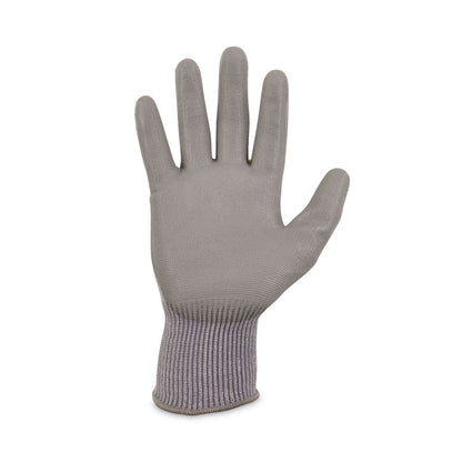 ProFlex 7024 ANSI A2 PU Coated CR Gloves, EN388: 4X42B, 9" Long, Large, Gray, 12 Pairs