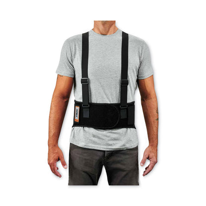 ProFlex 1625 Elastic Back Support Brace, Large, 34" to 38" Waist, Black