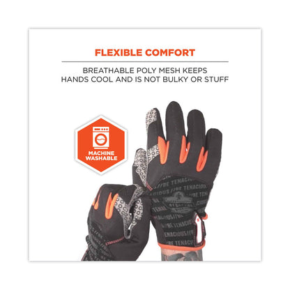 ProFlex 821 Smooth Surface Handling Gloves, Medium, Black, Pair