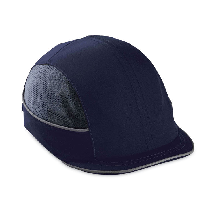 Skullerz 8950 Bump Cap, Micro Front Brim, 3X-Small to Large (Up to 7.5), 0.01" Insert, Navy