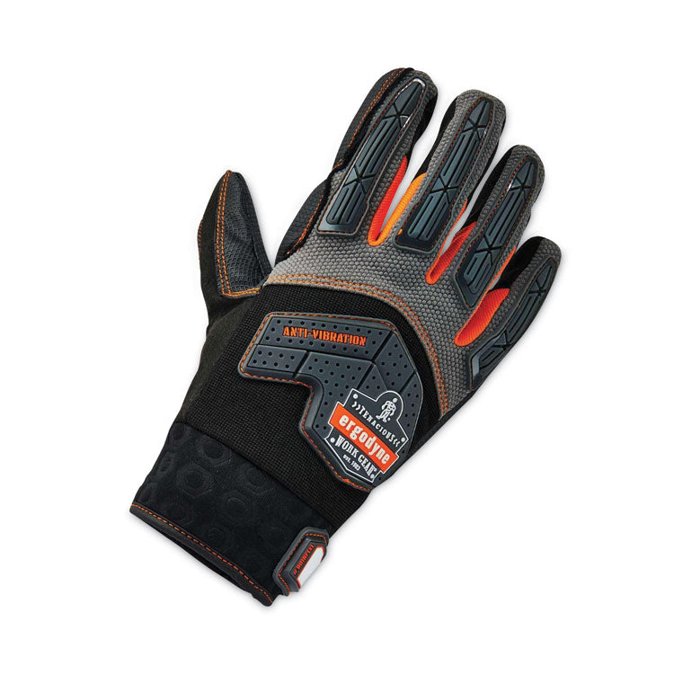 ProFlex 9015F(x) Certified Anti-Vibration Gloves with Dorsal Protection, EN388: 2121X, Large, Black, Pair