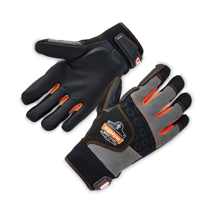ProFlex 9002 Certified Full-Finger Anti-Vibration Gloves, EN388: 2121X, 2X-Large, Black, Pair