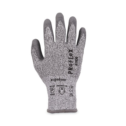ProFlex 7030 ANSI A3 PU Coated CR Gloves, EN388: 4X42C, 9" Long, Large, Gray, 12 Pairs