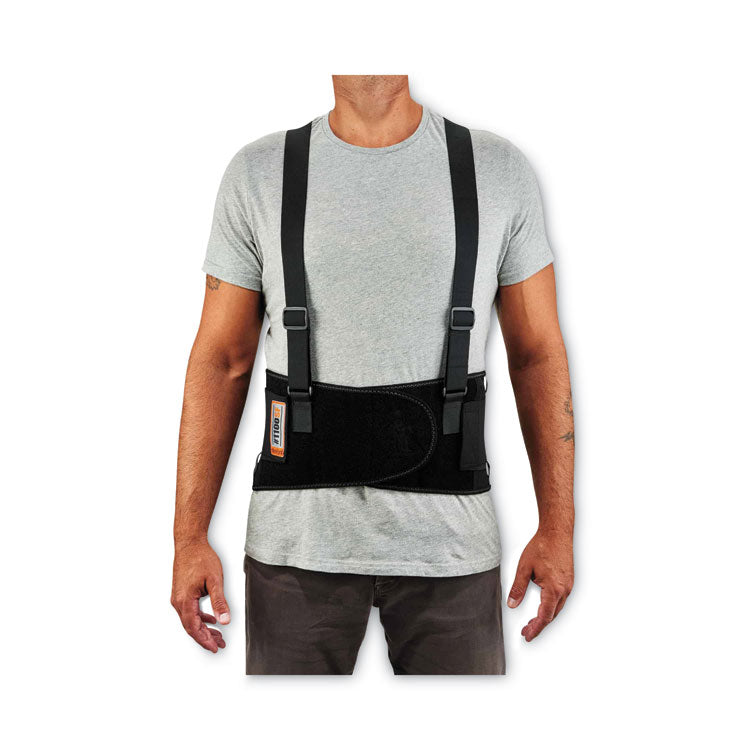 ProFlex 1100SF Standard Spandex Back Support Brace, X-Large, 38" to 42" Waist, Black