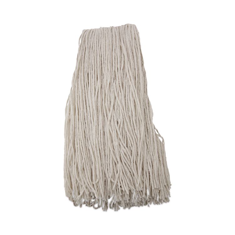 Premium Cut-End Wet Mop Heads, Rayon, 24 oz, White, 12/Carton