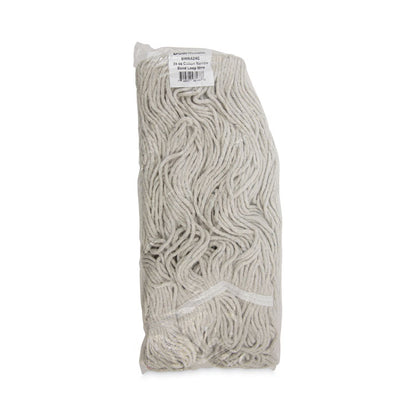 Pro Loop Web/Tailband Wet Mop Head, Cotton, 24 oz., White