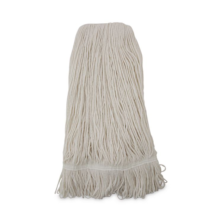 Pro Loop Web/Tailband Wet Mop Head, Rayon, 24 oz, White, 12/Carton
