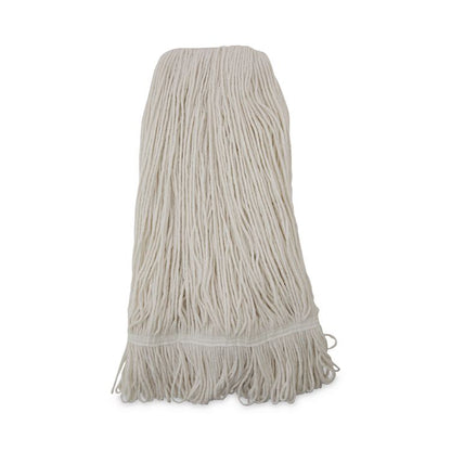 Pro Loop Web/Tailband Wet Mop Head, Rayon, 24 oz, White, 12/Carton