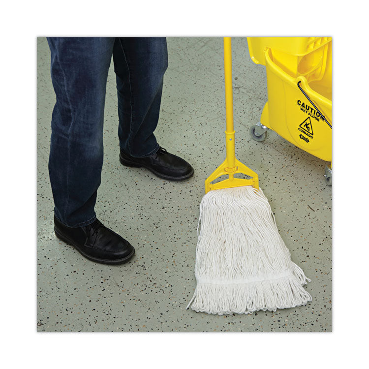Pro Loop Web/Tailband Wet Mop Head, Rayon, 24 oz, White, 12/Carton