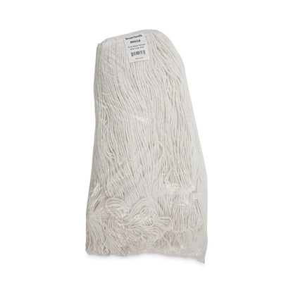 Pro Loop Web/Tailband Wet Mop Head, Rayon, 24 oz, White, 12/Carton