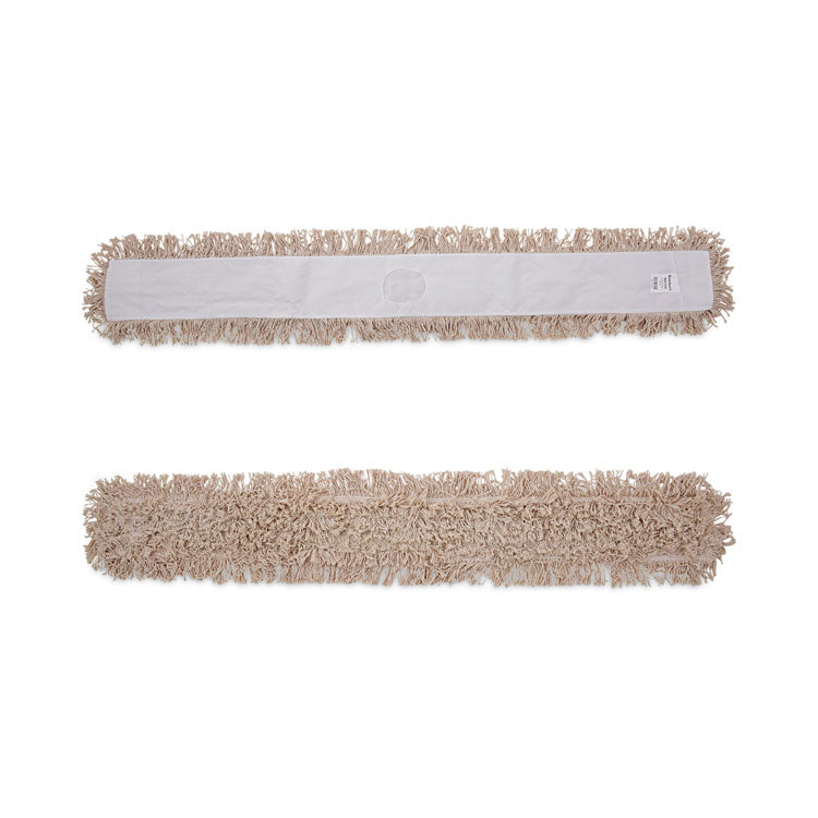 Industrial Dust Mop Head, Hygrade Cotton, 60 x 5, White