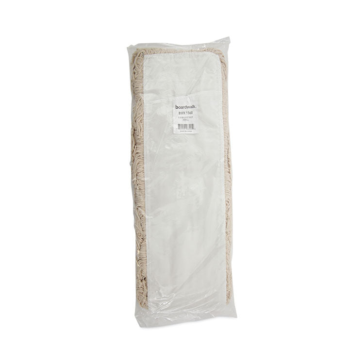 Industrial Dust Mop Head, Hygrade Cotton, 60 x 5, White