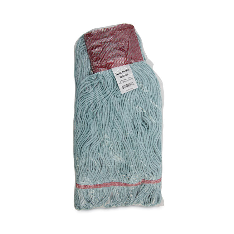 EchoMop with Looped-End Wet Head, Cotton/Rayon/Synthetic, Large, Blue, 12/Carton