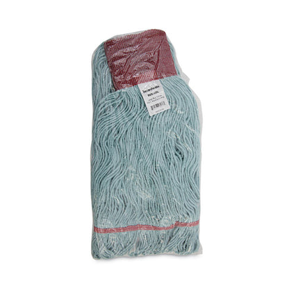 EchoMop with Looped-End Wet Head, Cotton/Rayon/Synthetic, Large, Blue, 12/Carton