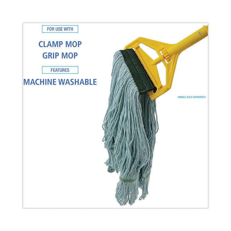 EchoMop with Looped-End Wet Head, Cotton/Rayon/Synthetic, Medium, Blue, 12/Carton