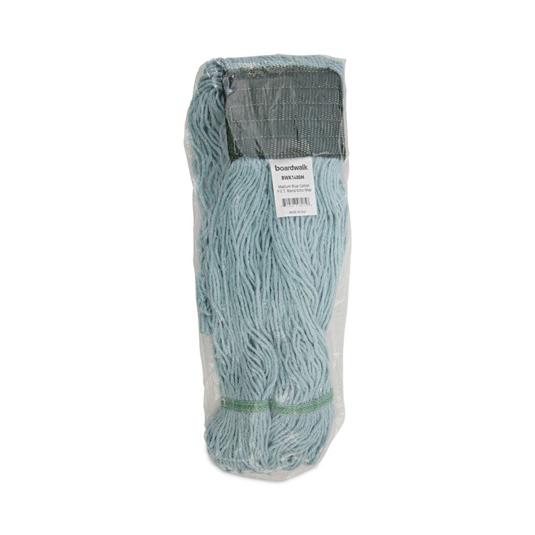 EchoMop with Looped-End Wet Head, Cotton/Rayon/Synthetic, Medium, Blue, 12/Carton