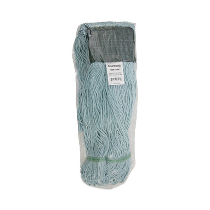 EchoMop with Looped-End Wet Head, Cotton/Rayon/Synthetic, Medium, Blue, 12/Carton