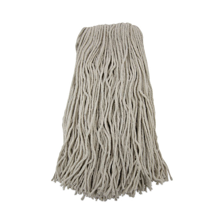 Cut-End Wet Mop Head, Cotton, #32, White