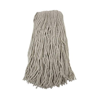 Cut-End Wet Mop Head, Cotton, #32, White