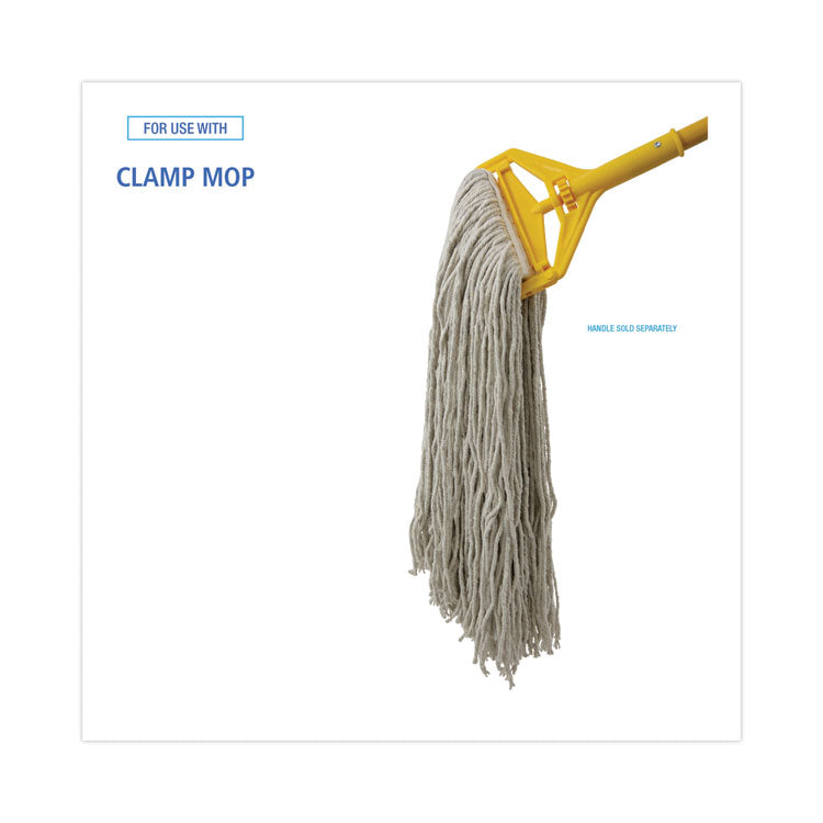 Cut-End Wet Mop Head, Cotton, #32, White