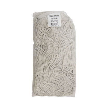 Cut-End Wet Mop Head, Cotton, #32, White