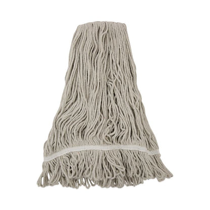 Mop Head, Loop Web/Tailband, Value Standard, Cotton, #32, White, 12/Carton