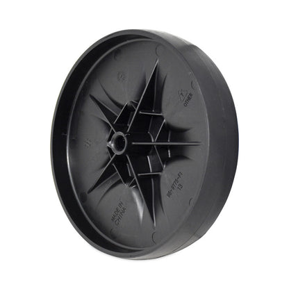 Wheel and Axle Kit for Janitorial Cleaning Cart, 8" Wheel, Black/Gray/Silver, 2/Set