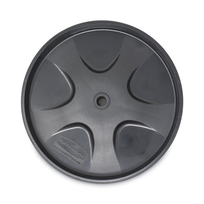 Wheel and Axle Kit for Janitorial Cleaning Cart, 8" Wheel, Black/Gray/Silver, 2/Set
