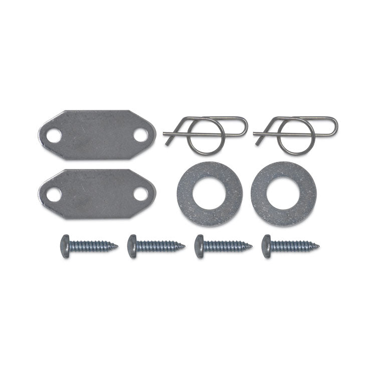 Mega BRUTE Waste Collector Replacement Axle Kit, Silver