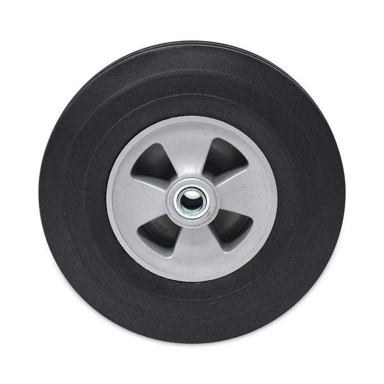 Tilt Truck Wheels, 340 lb Weight Capacity (170 lb Per Wheel), 10" Wheel, Black, 2/Set