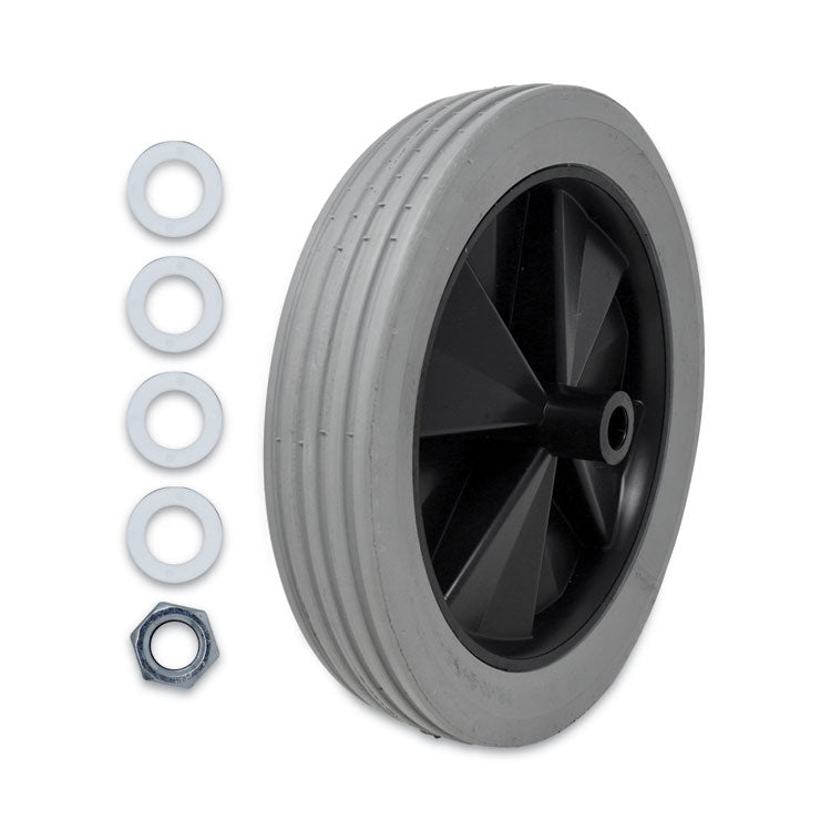 Tilt Truck Wheels, 300 lb Weight Capacity, 12" Wheel, Gray