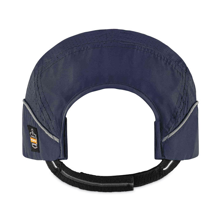 Skullerz 8965 Lightweight Bump Cap Hat with LED Lighting, Long Front Brim, One Size Fits Most, 0.01" Insert, Navy