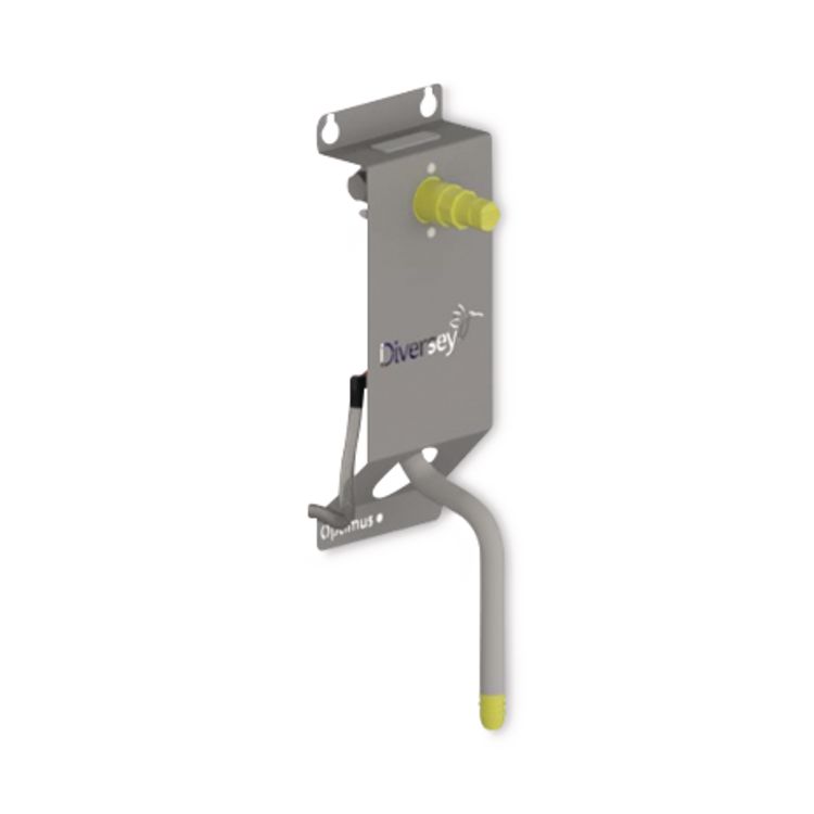 Optimus Low Flow Single Button Dispenser, 6.27 x 4.03 x 13.13, Gray
