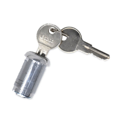 Replacement Lock and Keys for Housekeeping Carts, Silver