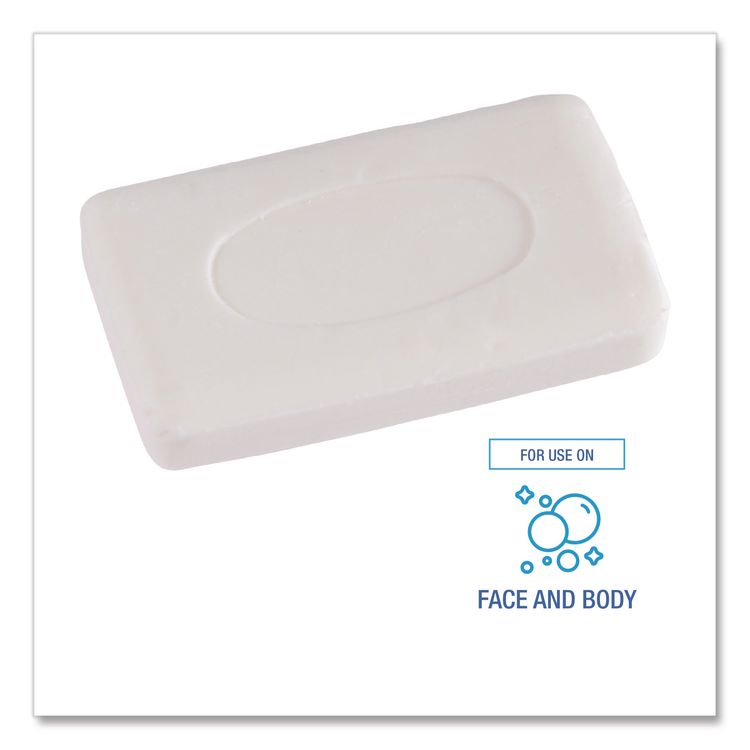Face and Body Amenity Soap, Paper Wrapped, Floral Scent, # 3 Bar, 144/Carton