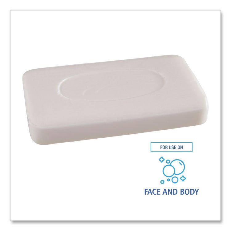 Face and Body Amenity Soap, Unwrapped, Floral Scent, # 3 Bar, 144/Carton