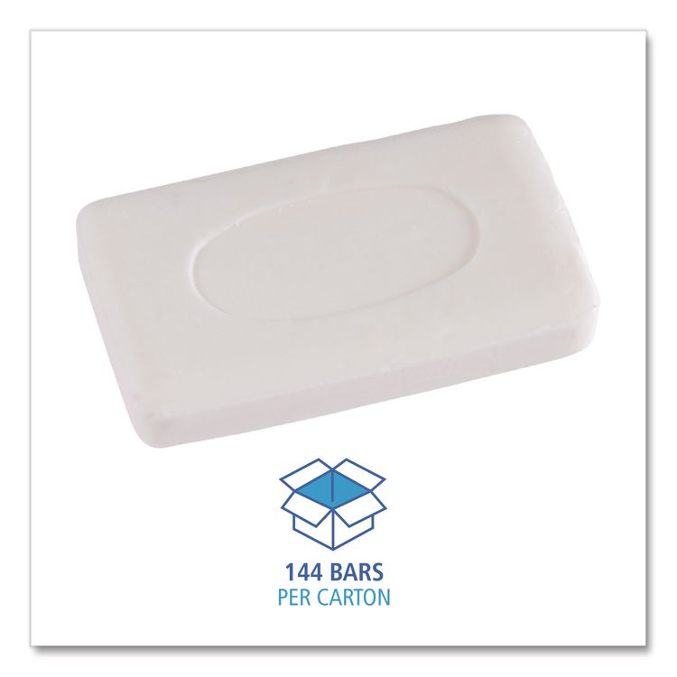 Face and Body Amenity Soap, Unwrapped, Floral Scent, # 3 Bar, 144/Carton
