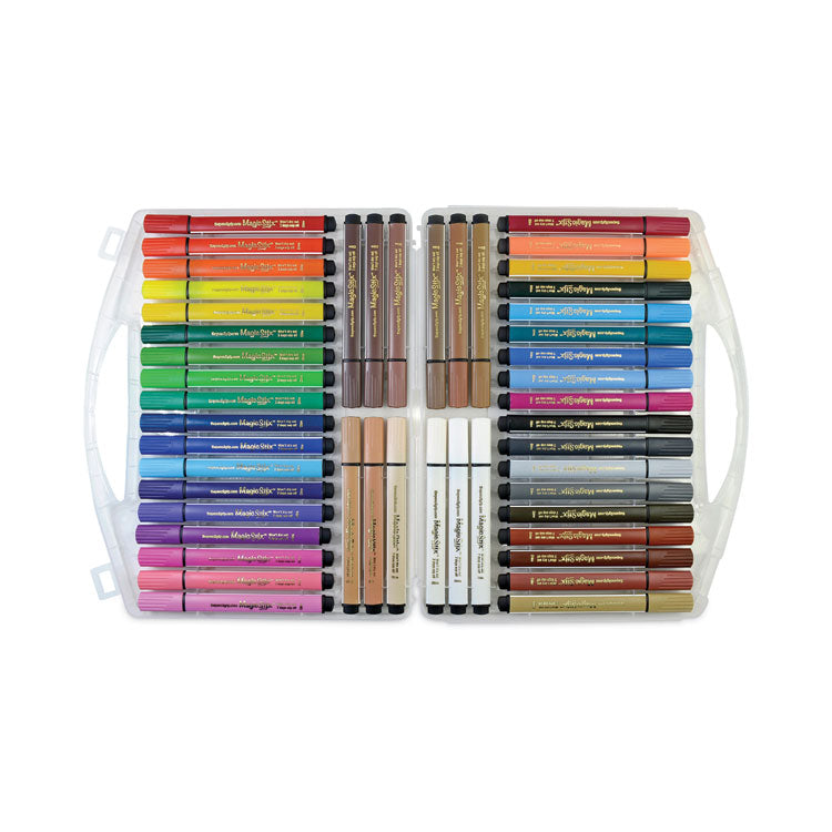 Magic Stix Markers, Fine Bullet Tip, Assorted Colors, 48/Pack
