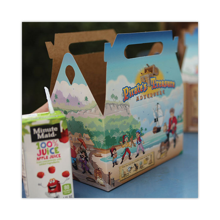 Pirate Kid's Meal Barn Boxes, 6.43 x 4 x 3.75, Brown, Paper, 96/Carton