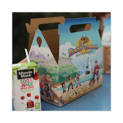 Pirate Kid's Meal Barn Boxes, 6.43 x 4 x 3.75, Brown, Paper, 96/Carton