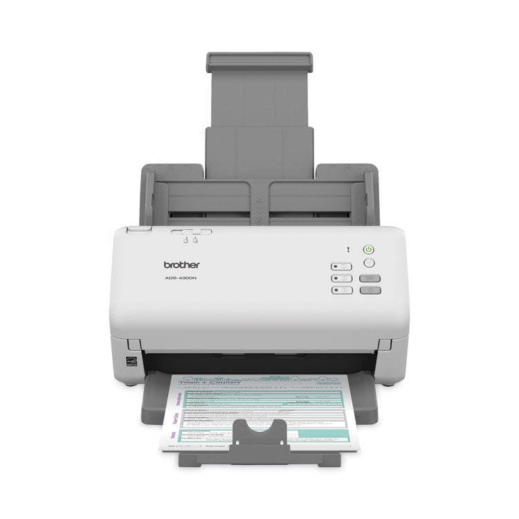 ADS-4300N Professional Desktop Scanner, 600 dpi Optical Resolution, 80-Sheet Auto Document Feeder