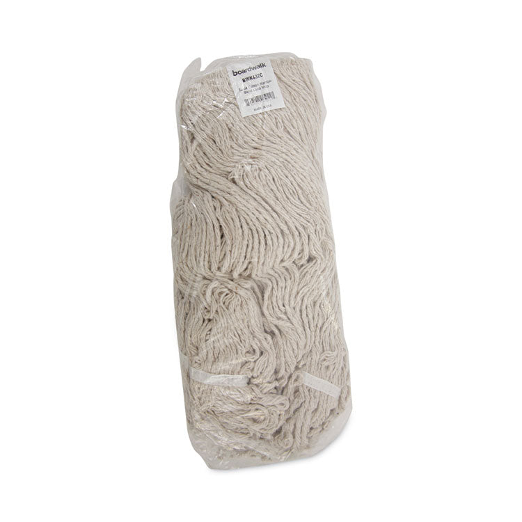 Mop Head, Pro Loop Web/Tailband, Premium Standard Head, Cotton, 32 oz, White, 12/Carton