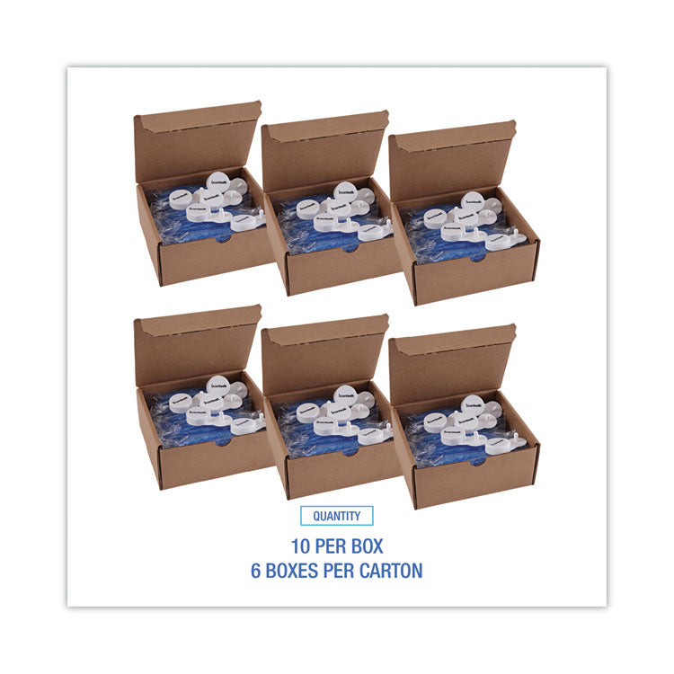 Curve Solid Air Freshener, Cotton Blossom, Blue, 10/Box, 6 Boxes/Carton