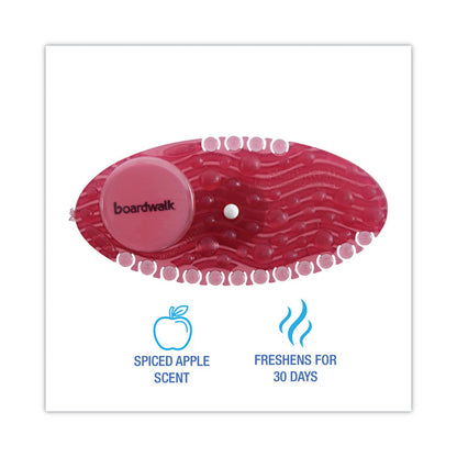 Curve Solid Air Freshener, Spiced Apple, Red, 10/Box