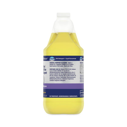 Manual Pot/Pan Dish Detergent, Lemon Scent, 1 gal Bottle, 4/Carton