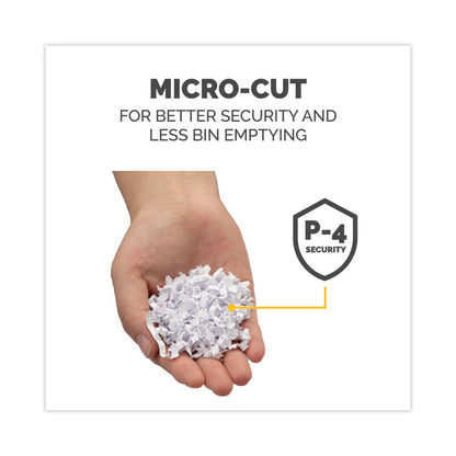 Powershred LX200 Micro-Cut Shredder, 12 Manual Sheet Capacity, White