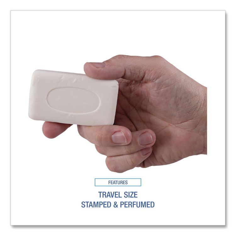 Face and Body Amenity Soap, Unwrapped, Floral Scent, # 3 Bar, 144/Carton